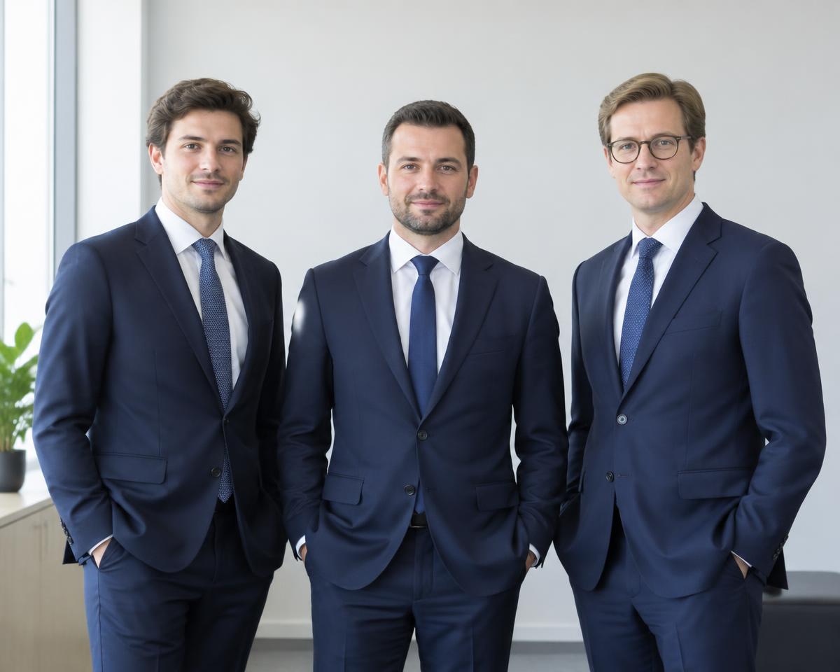 L'équipe d'Ostrea Finance, cadrage sobre et lumière naturelle